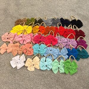 Colorful Baby Headband Bow Set